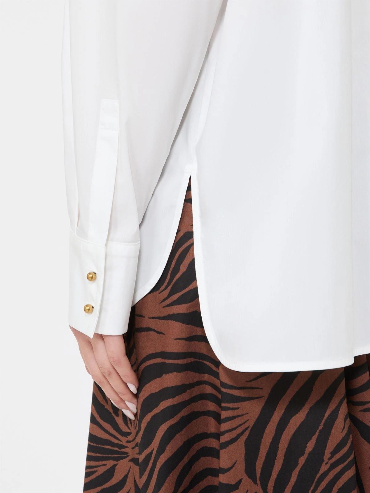 Camicia over in popeline - Bianco<BR/> MSTGENE 001 MAX MARA STUDIO