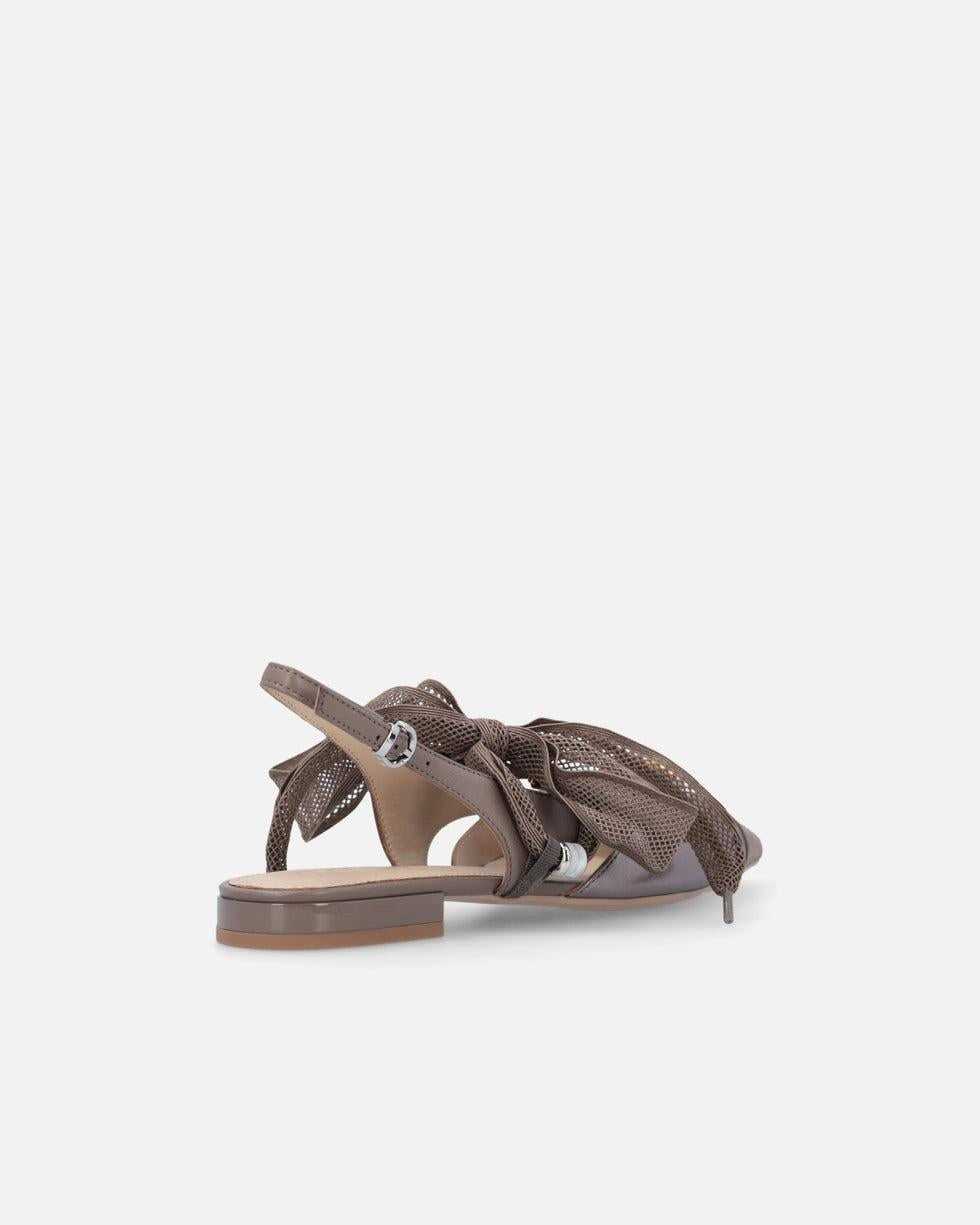 Ballerine slingback con lacci<BR/> SD0547P003 M28 PINKO