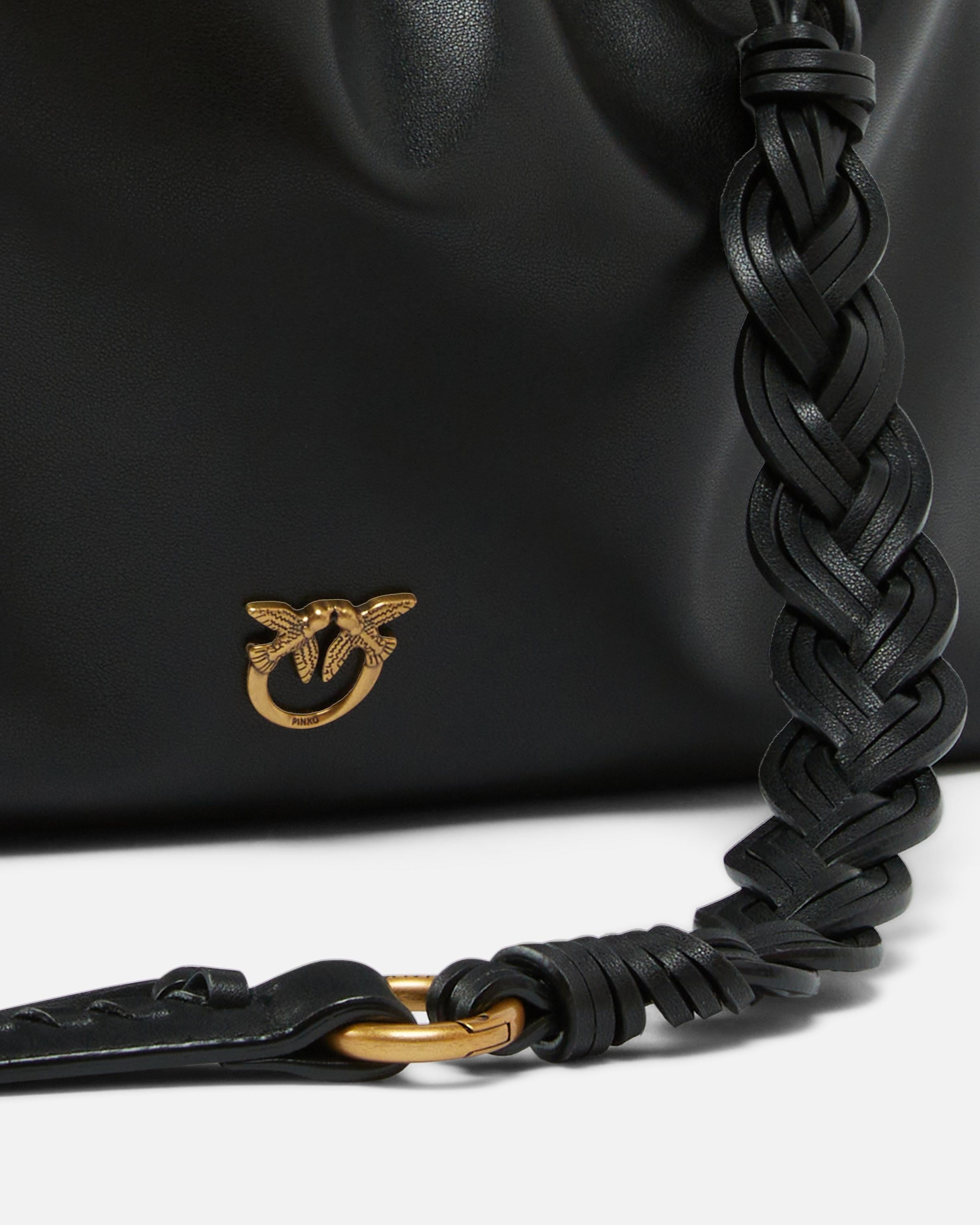 maxi clutch<BR/>Borsa Clutch a spalla grande in pelle con logo Love Birds 105825A0QO Z99Q PINKO