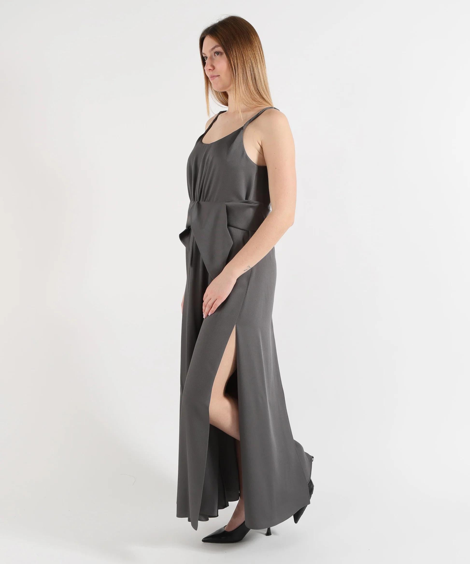 Abito in twill crepe con fusciacca EW003317AF20495 U8150 ARMANI