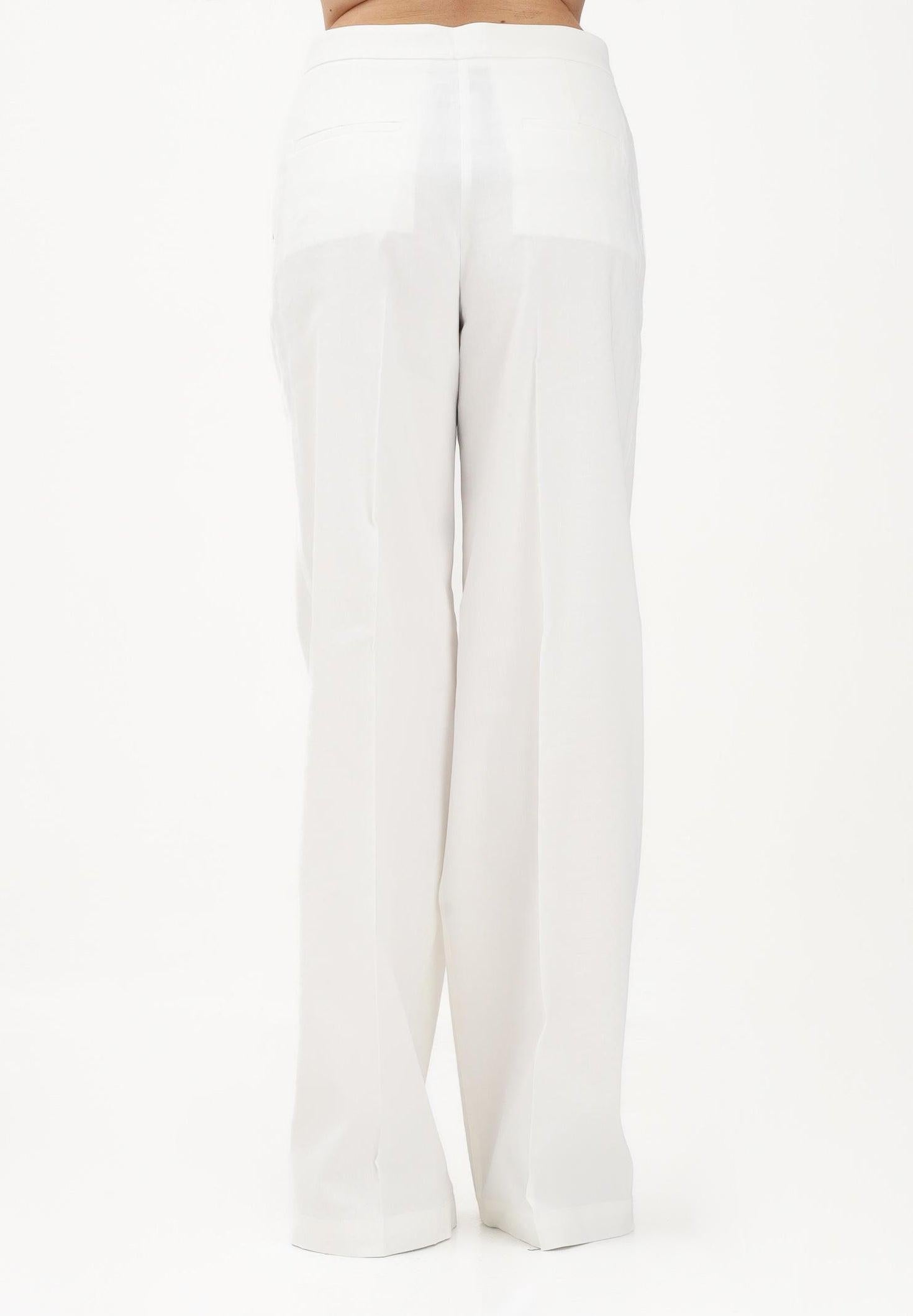 Pantalone elegante bianco da donna 104929A34I Z05 PINKO