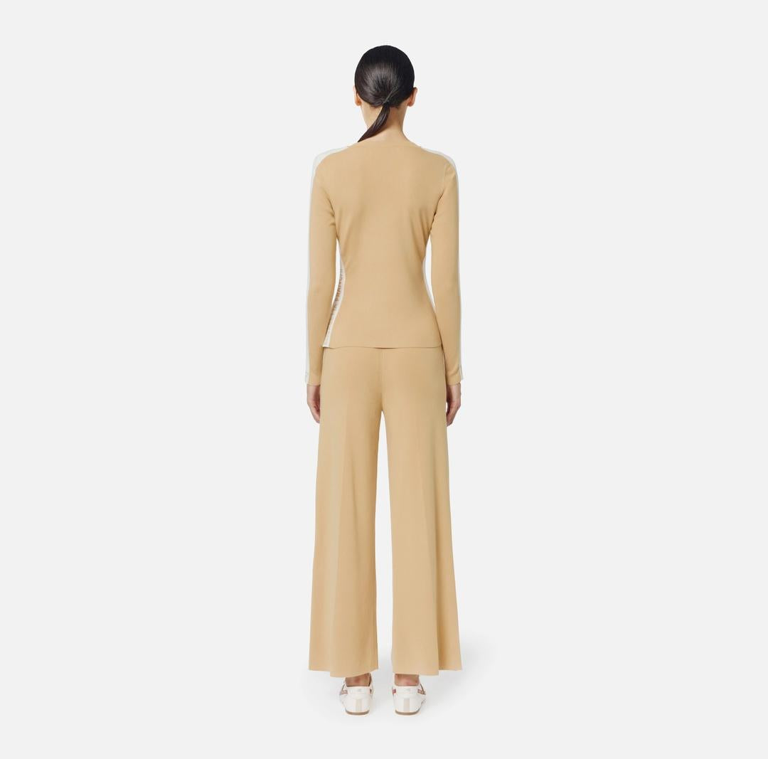 Maglia in viscosa con bande lucide MK03S56E2 EG2 ELISABETTA FRANCHI