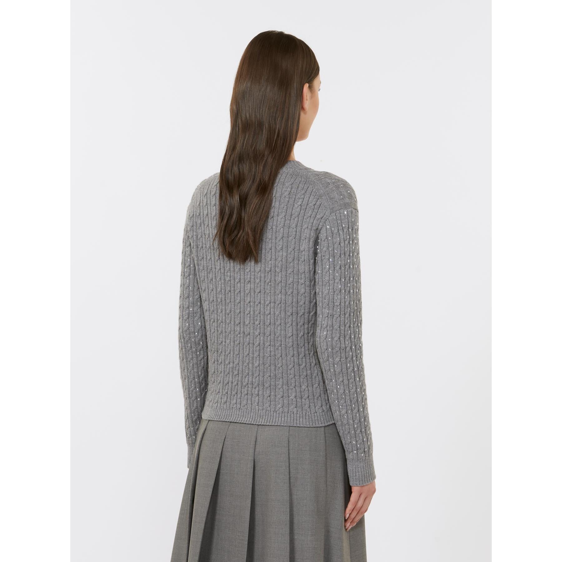 Maglia in pura lana lurex USSURI 002 MAX MARA STUDIO