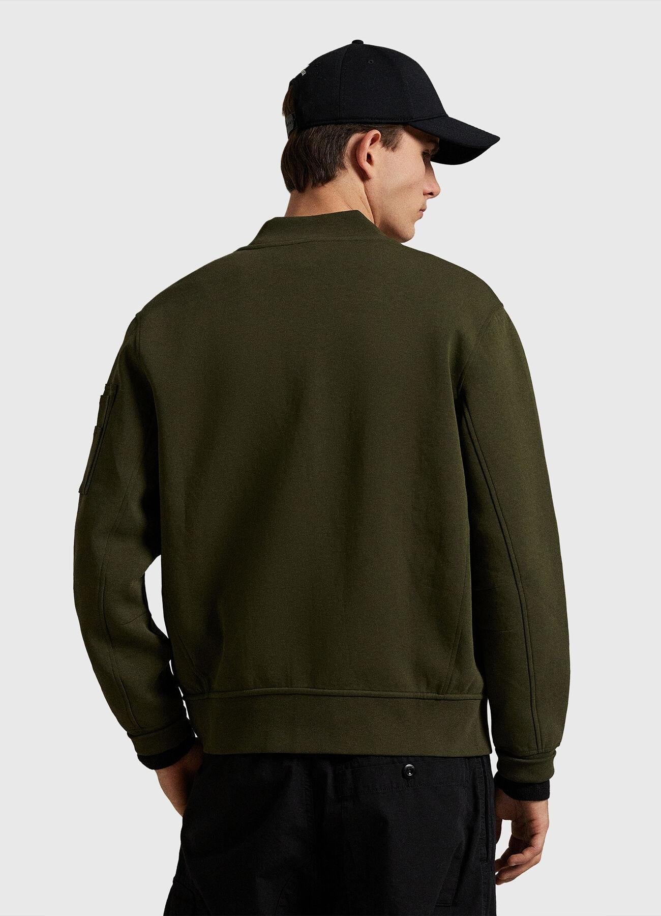Giubbino con zip in misto cotone 710980339 002 RALPH LAUREN