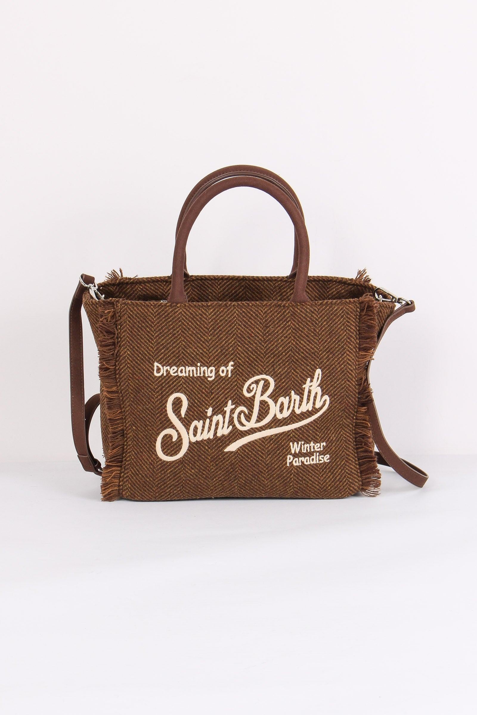 Borsa a mano Colette Wool in misto lana spigata COL0029 01352I MC2 SAINT BARTH