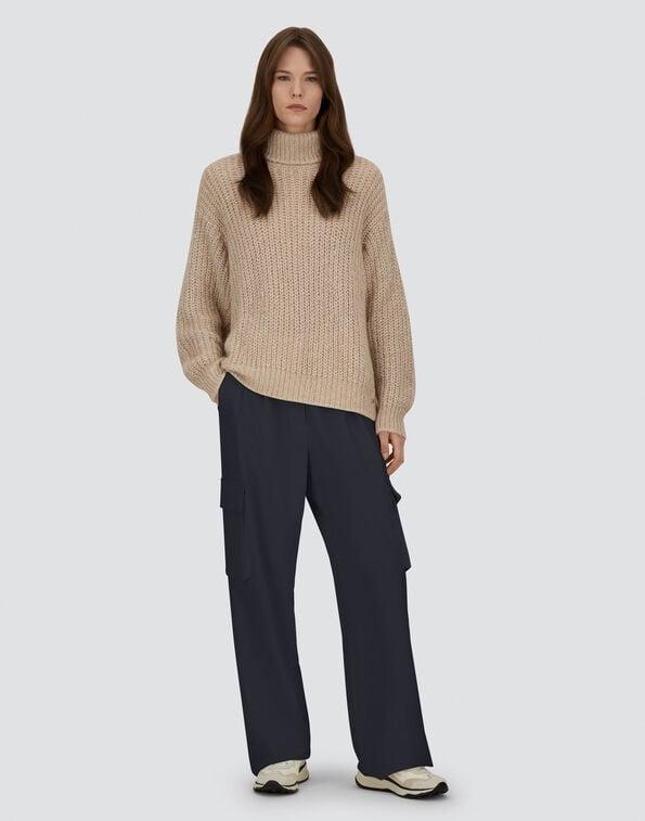 PANTALONI CARGO IN FLUID WOOL<BR/> PT000179D33453 9487 HERNO