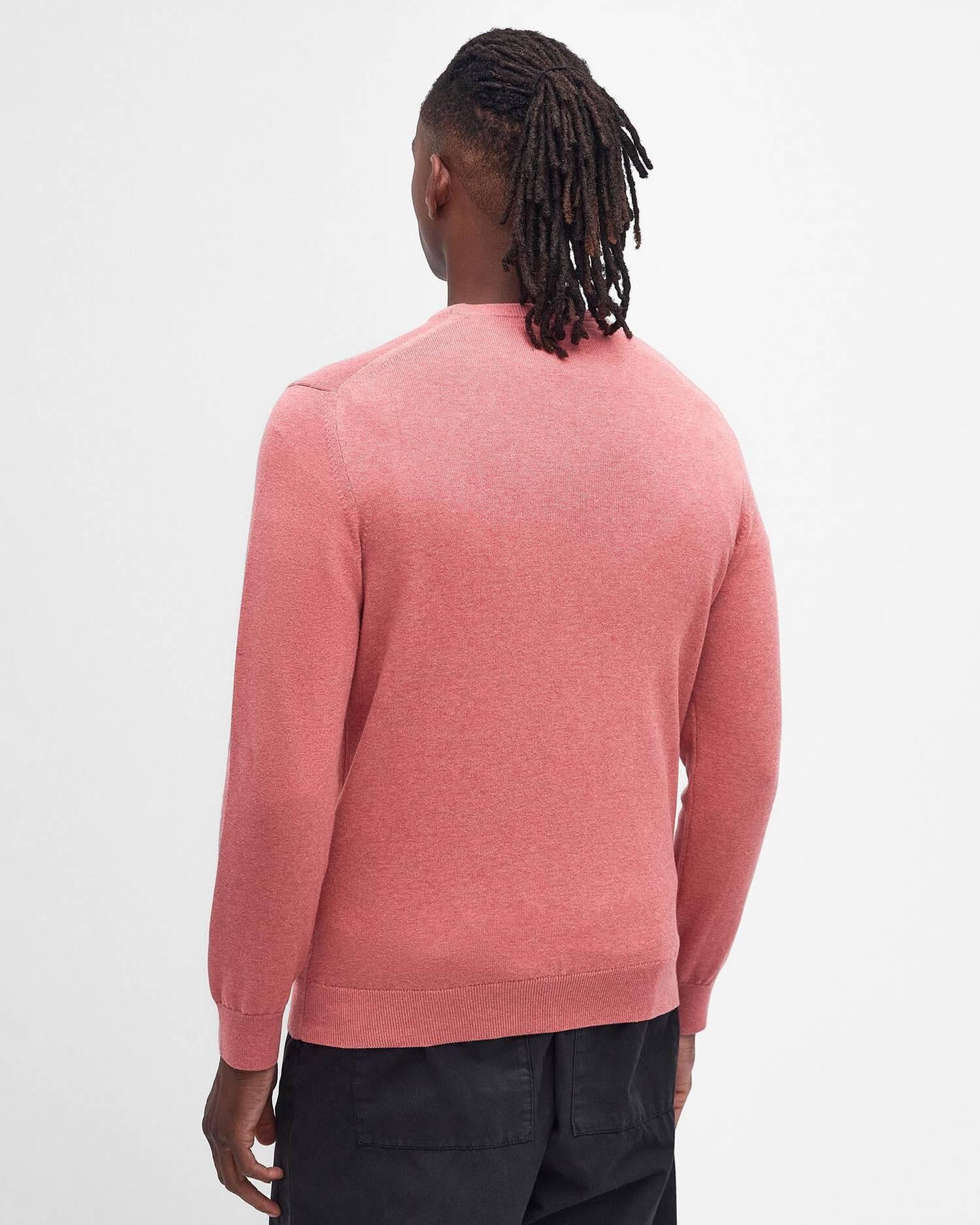 Maglione girocollo in cotone Pima<BR/> MKN0932MKN PI55 BARBOUR