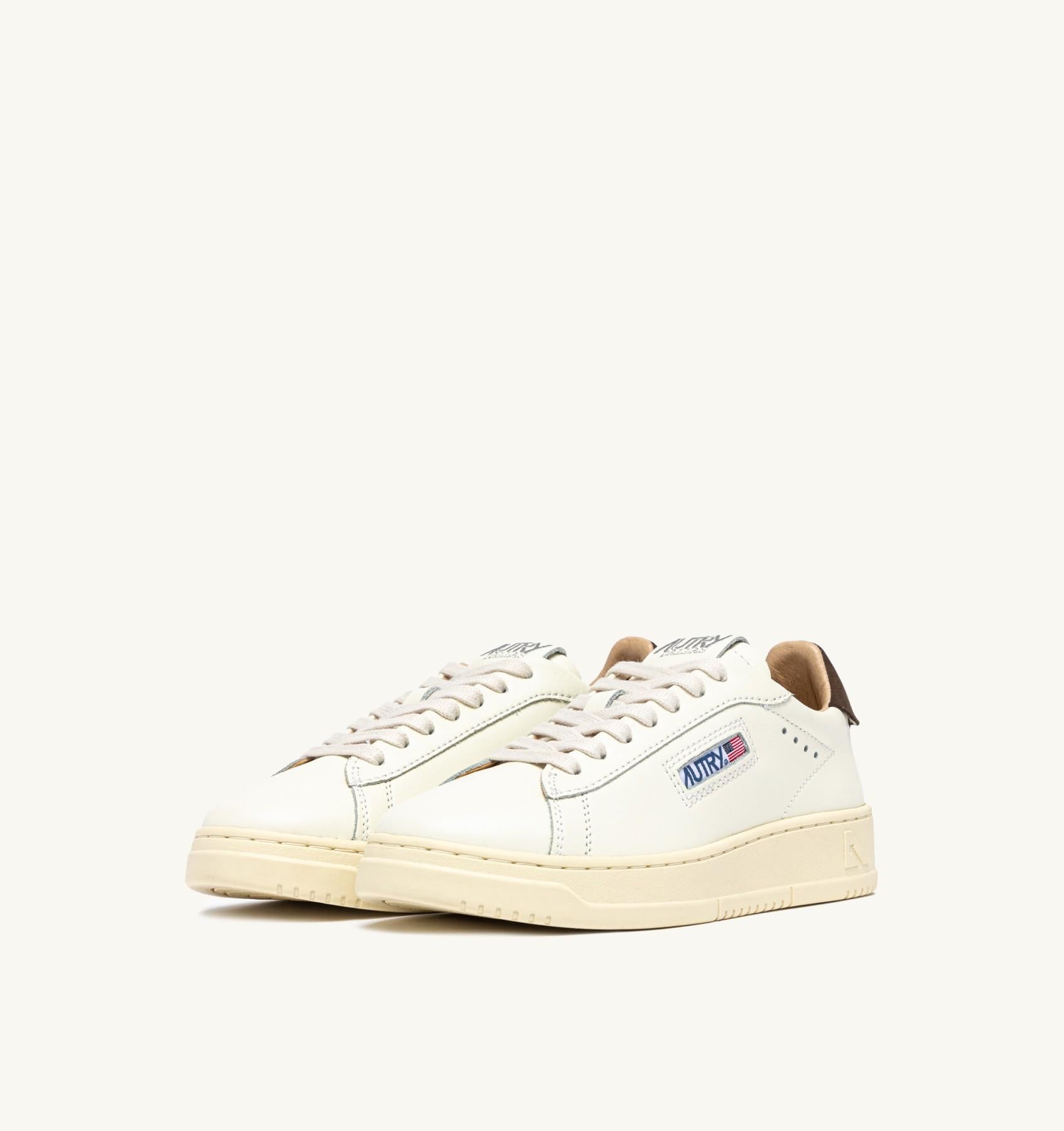 SNEAKERS DALLAS LOW IN PELLE TEAK E MARSHMALLOW ADLM MR22 AUTRY ACTION SHOES