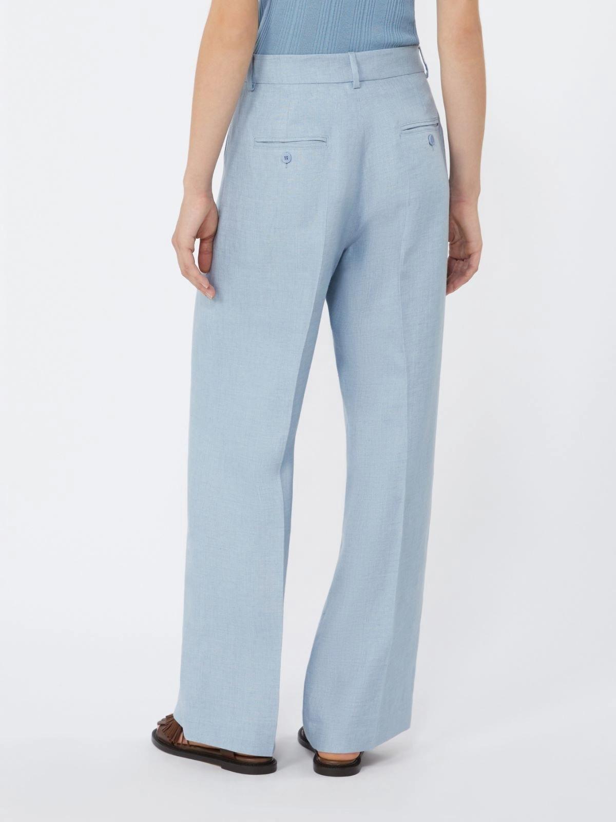 Pantalone in canvas di lino - AZZURRO<BR/> WKDMALIZIA 025 WEEKEND