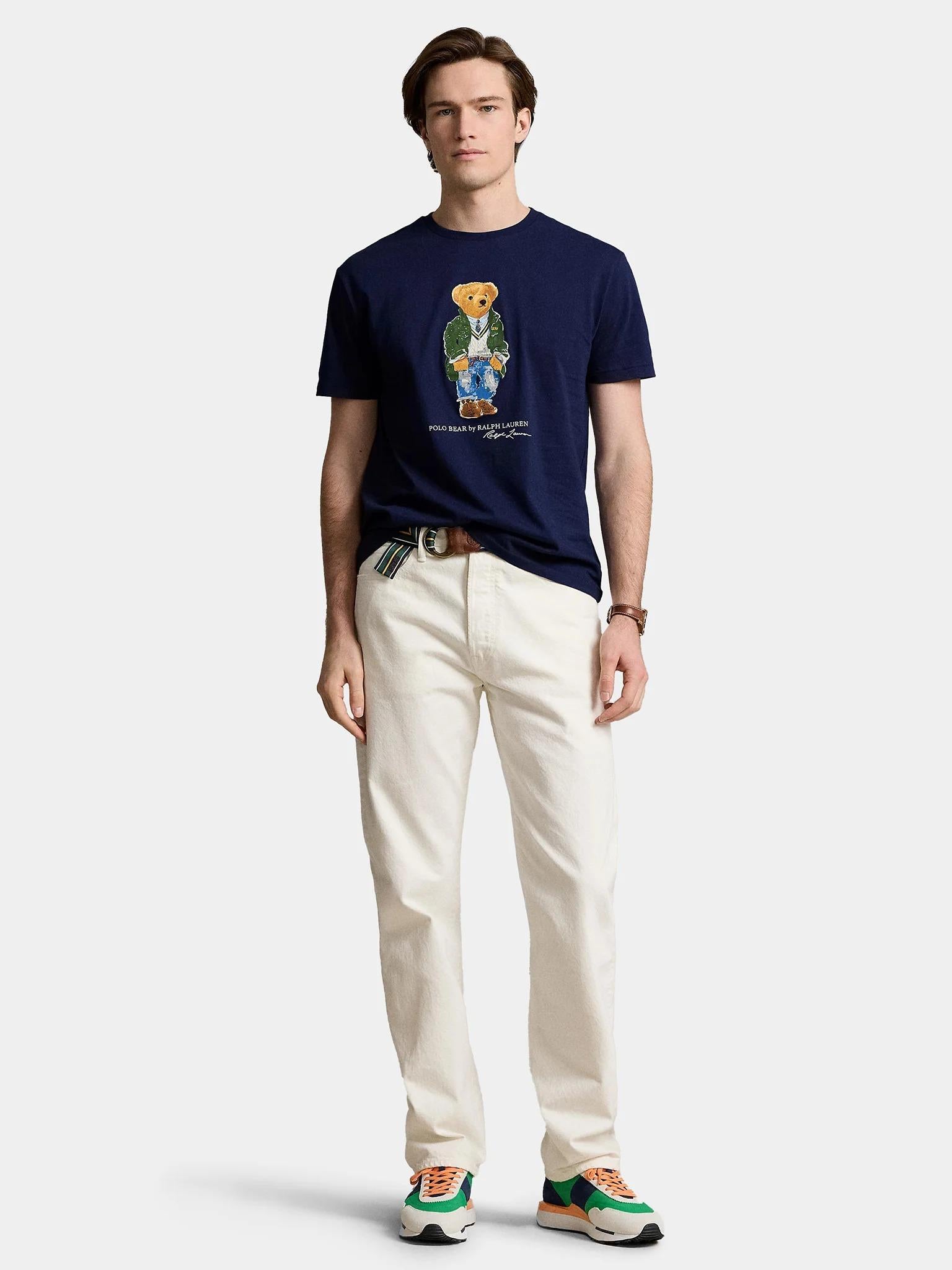 T-shirt uomo con stampa Polo Bear sul davanti.