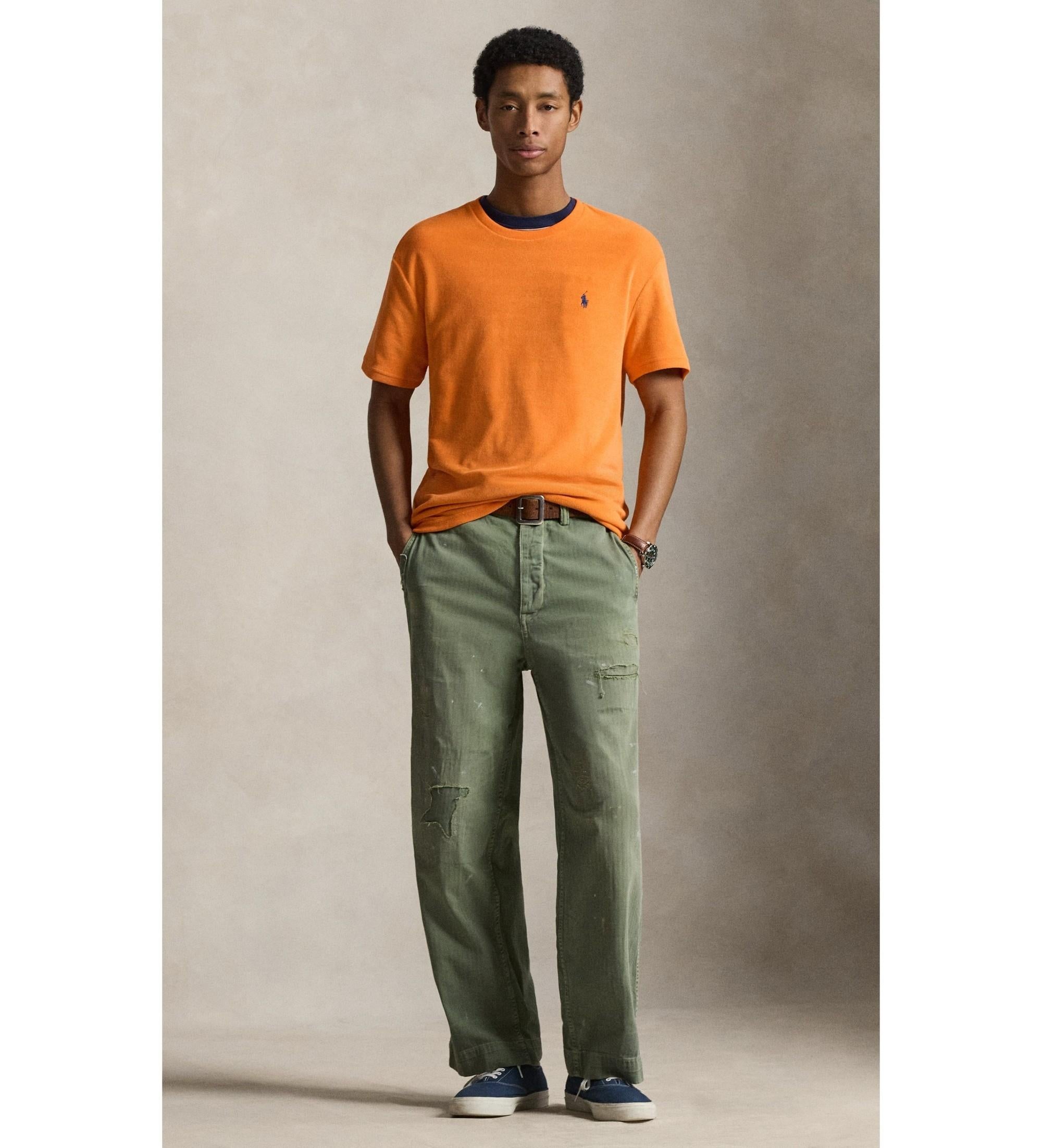 T-shirt uomo in spugna di cotone 710A12492 007 RALPH LAUREN
