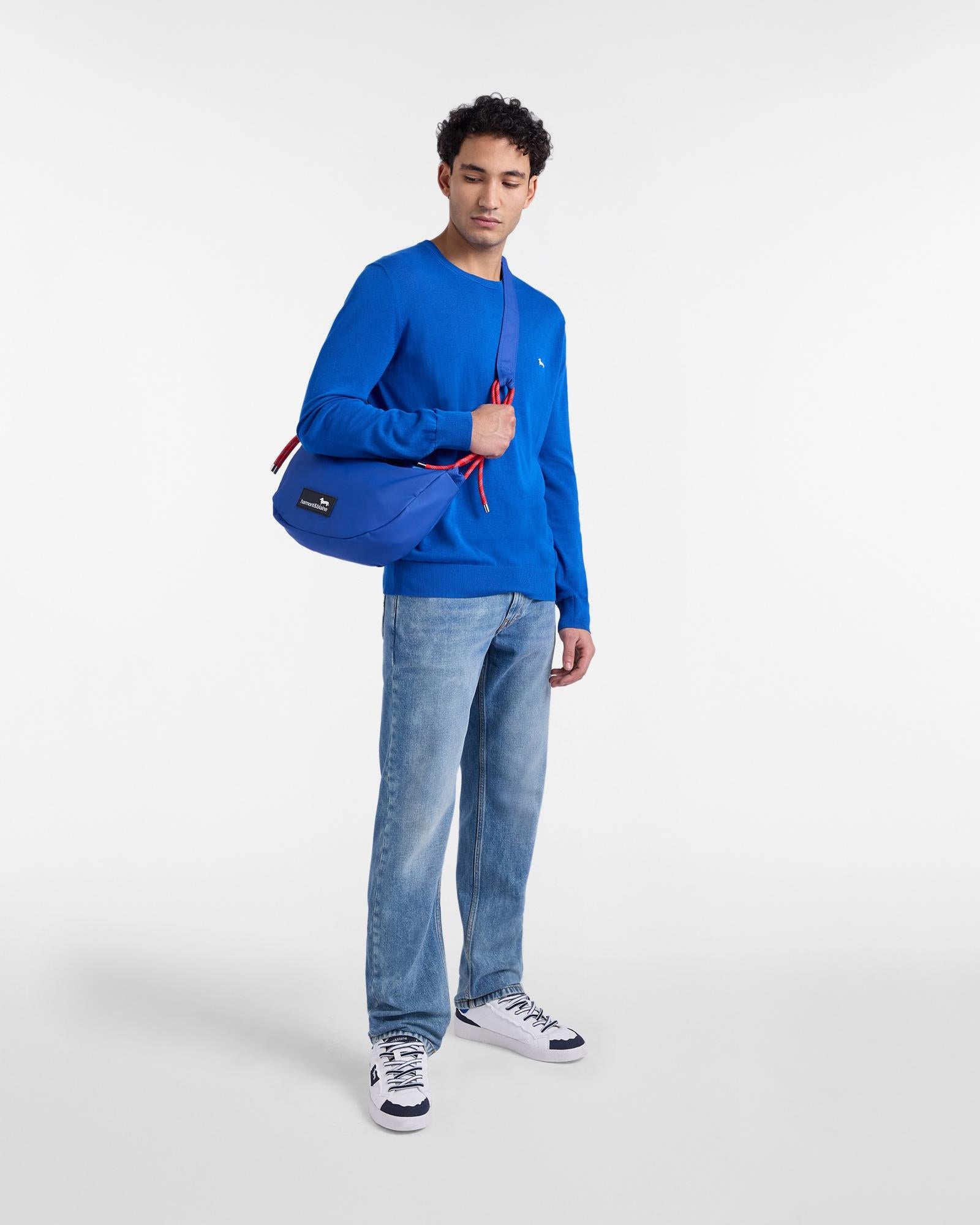 Pullover girocollo in cotone<BR/> HRQ770031076 845* HARMONT & BLAINE