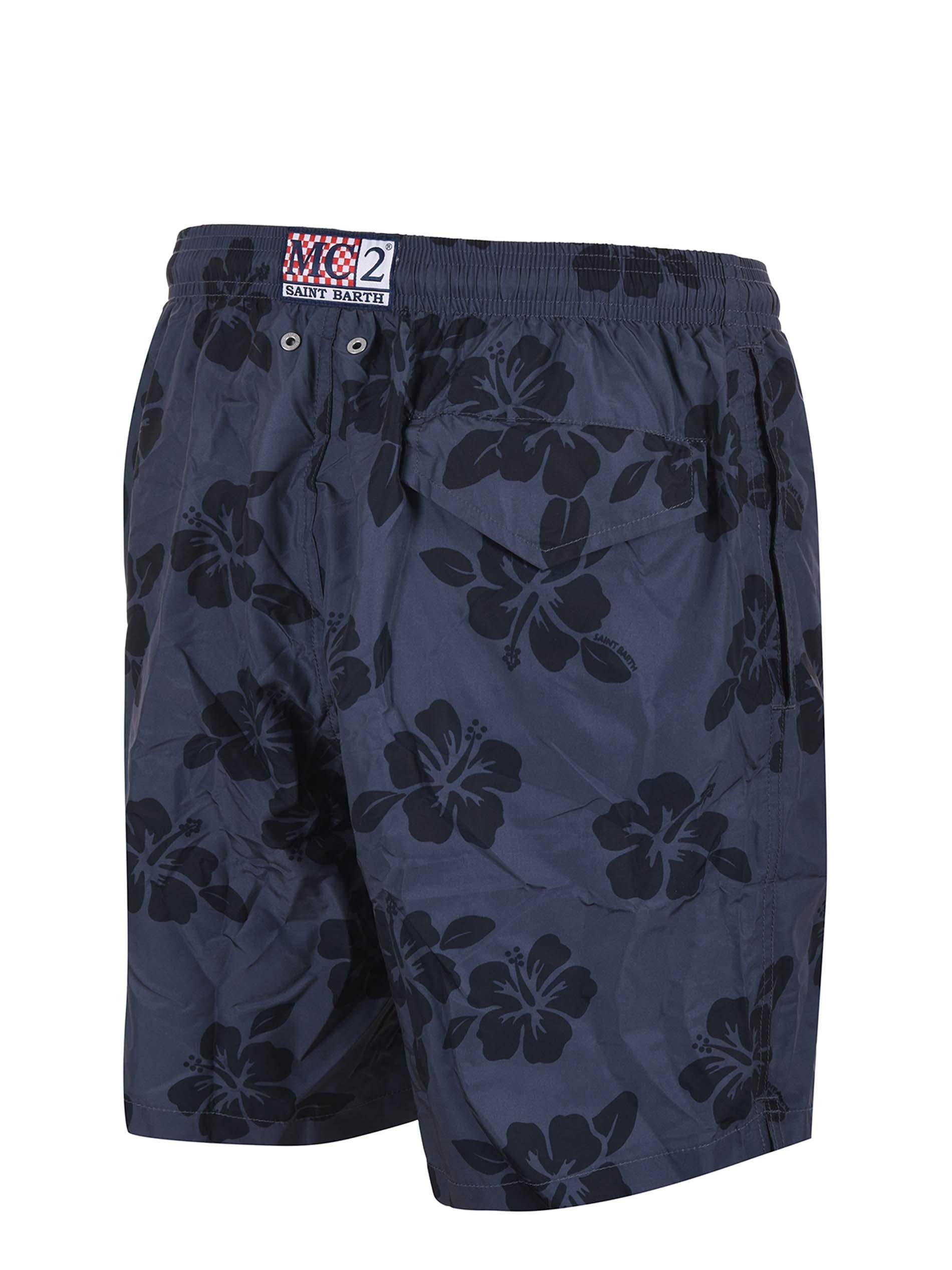 Pantaloncini da bagno Mc2 Saint Barth con stampa floreale<BR/> LIG0001 08493L MC2 SAINT BARTH