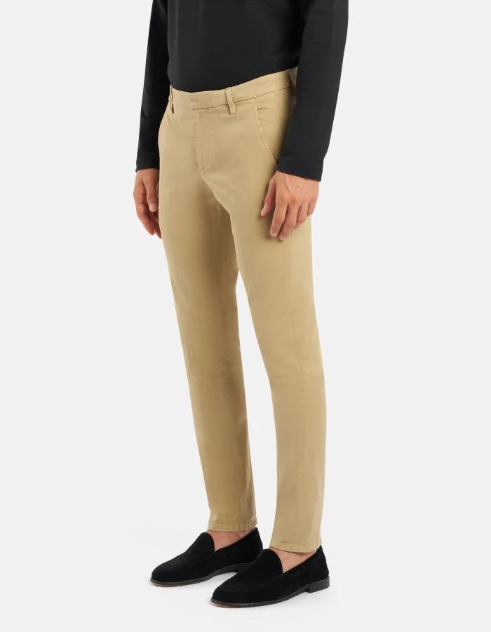 Pantaloni Gaubert slim in gabardina mano calda<BR/> UP235GSE043PTD 026 DONDUP