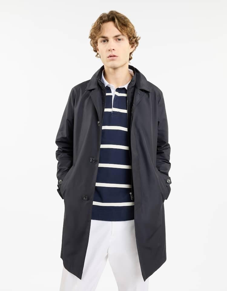 Morning Coat in Popeline Tecnico<BR/> NAM62500030AXX U804 FAY
