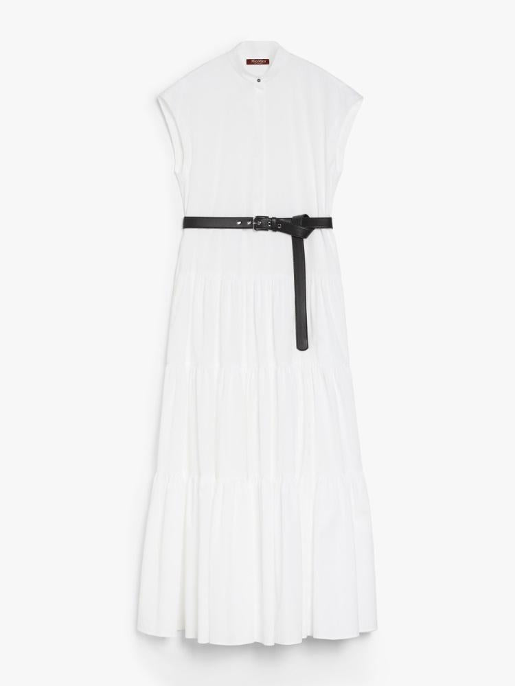 Abito chemisier in cotone con balze BAIRO 001 MAX MARA STUDIO