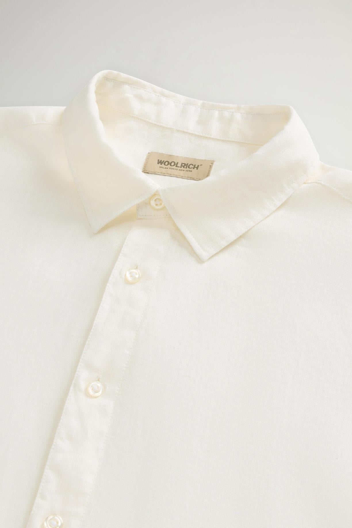 Camicia in puro lino tinta in capo<BR/> CFWOSI2013MRUT5284 8270 WOOLRICH