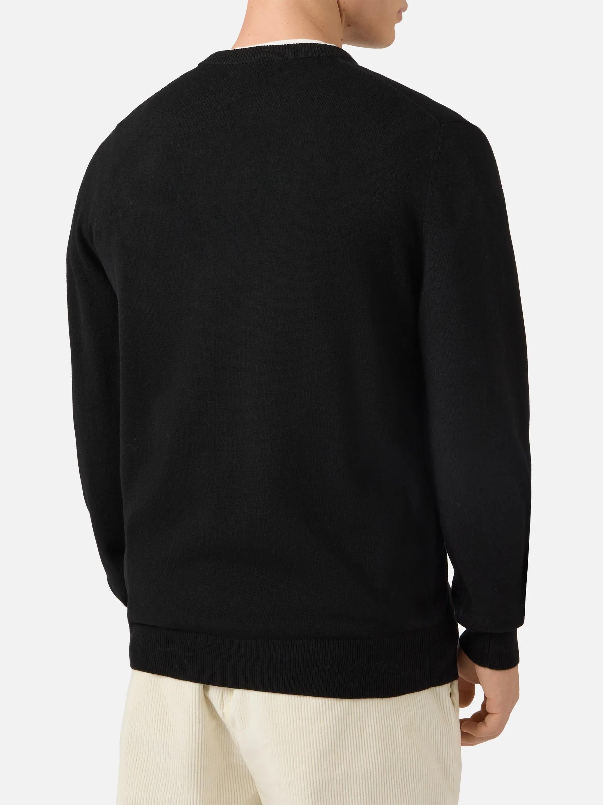 Maglione a girocollo Heron Light con ricamo Panda is rare HER0024 03120I MC2 SAINT BARTH