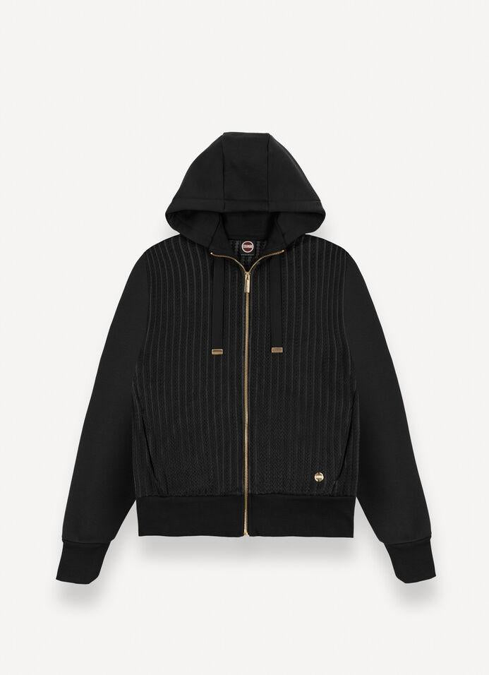 Felpa a trecce con cappuccio<BR/> 9267R 99 COLMAR