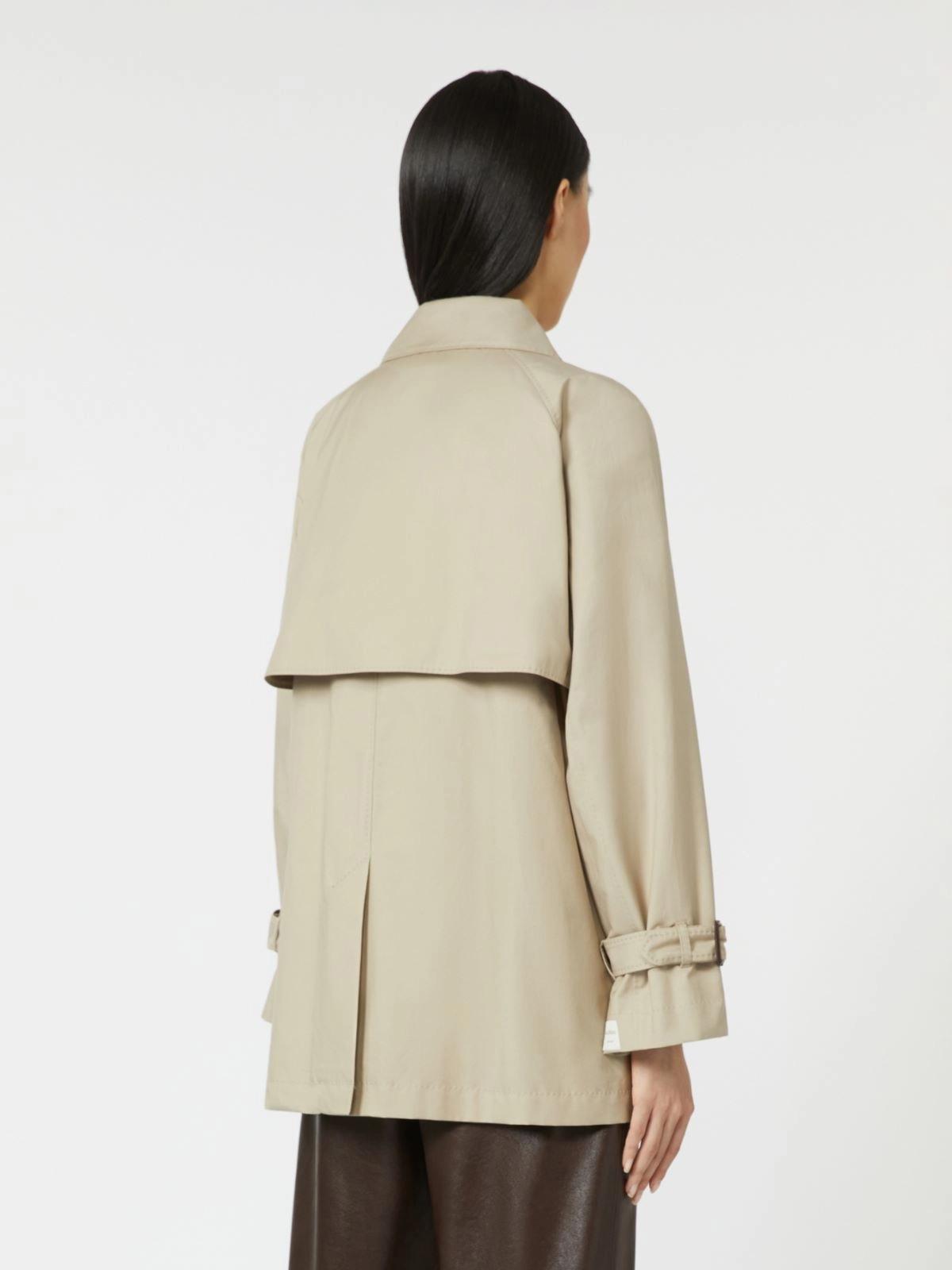 MTCCALLE<BR/>Trench crop in twill antigoccia MTCCALLE 013 MAX MARA THE CUBE