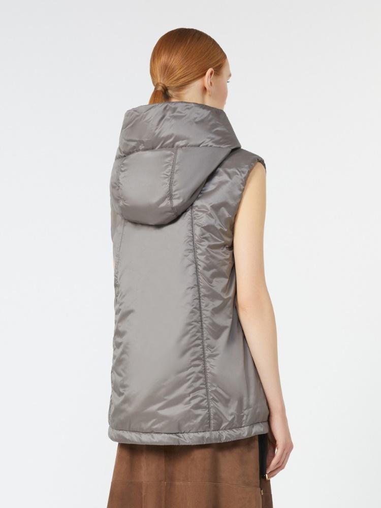 Gilet imbottito con cappuccio in tela antigoccia GREENGO 024 MAX MARA THE CUBE
