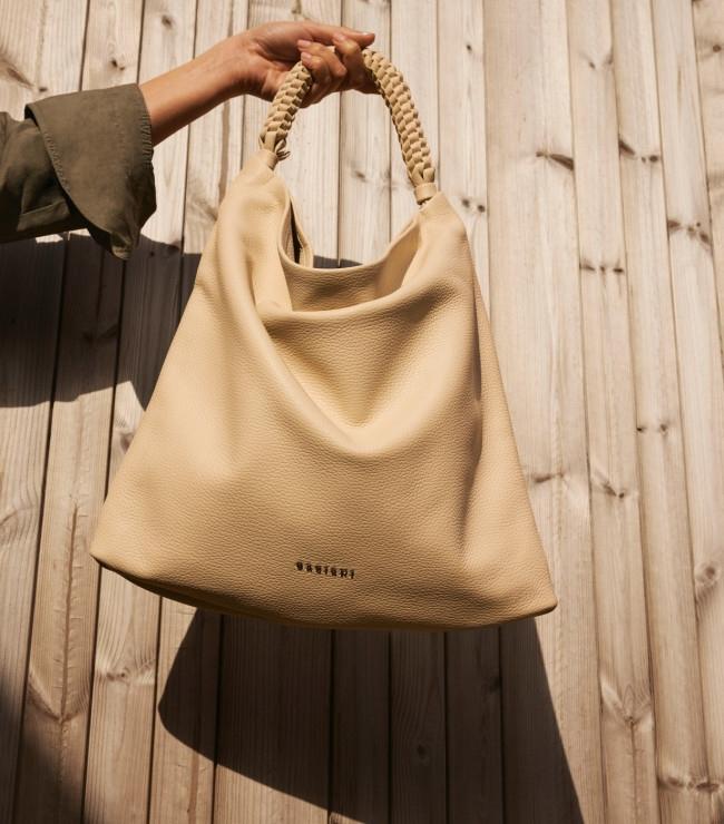 Borsa Todo Sense Scooby a spalla in pelle martellata