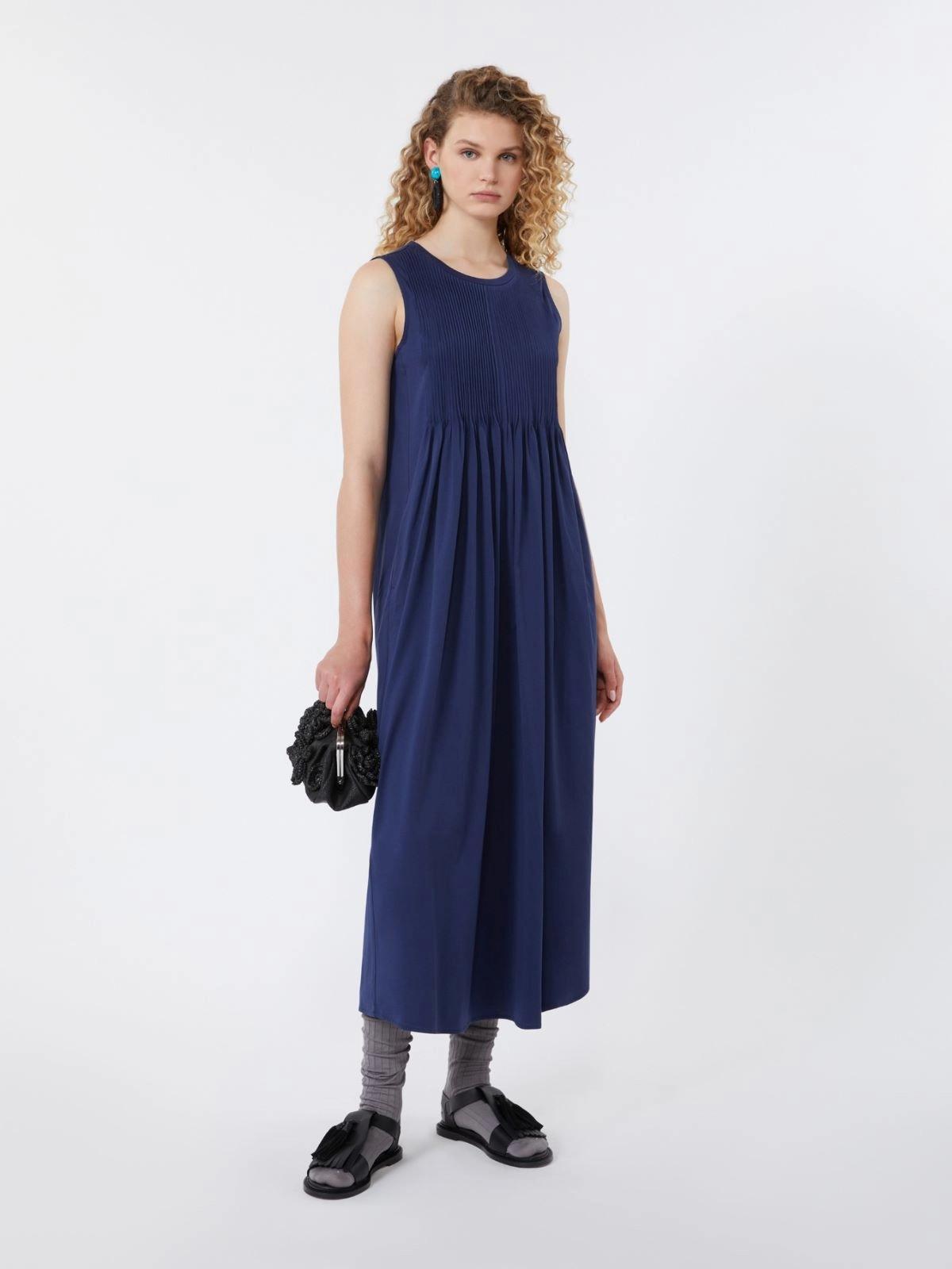 Abito fluido in jersey di cotone - BLU<BR/> WKDRICORDO 005 WEEKEND