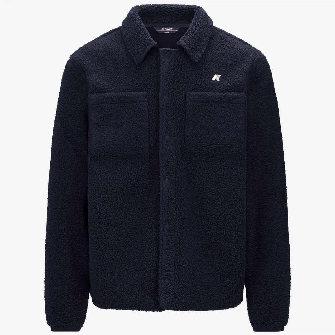 CAMERON SHERPA POLAR<BR/>BLUE DEPTH-BLUE DEPTH<BR/>Giacca In Pile Sherpa Reversibile Blu K61322W A2B K-WAY