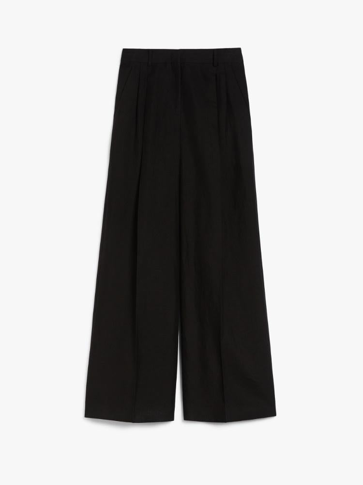 Pantalone ampio in viscosa e lino<BR/> VELIERO 003 WEEKEND