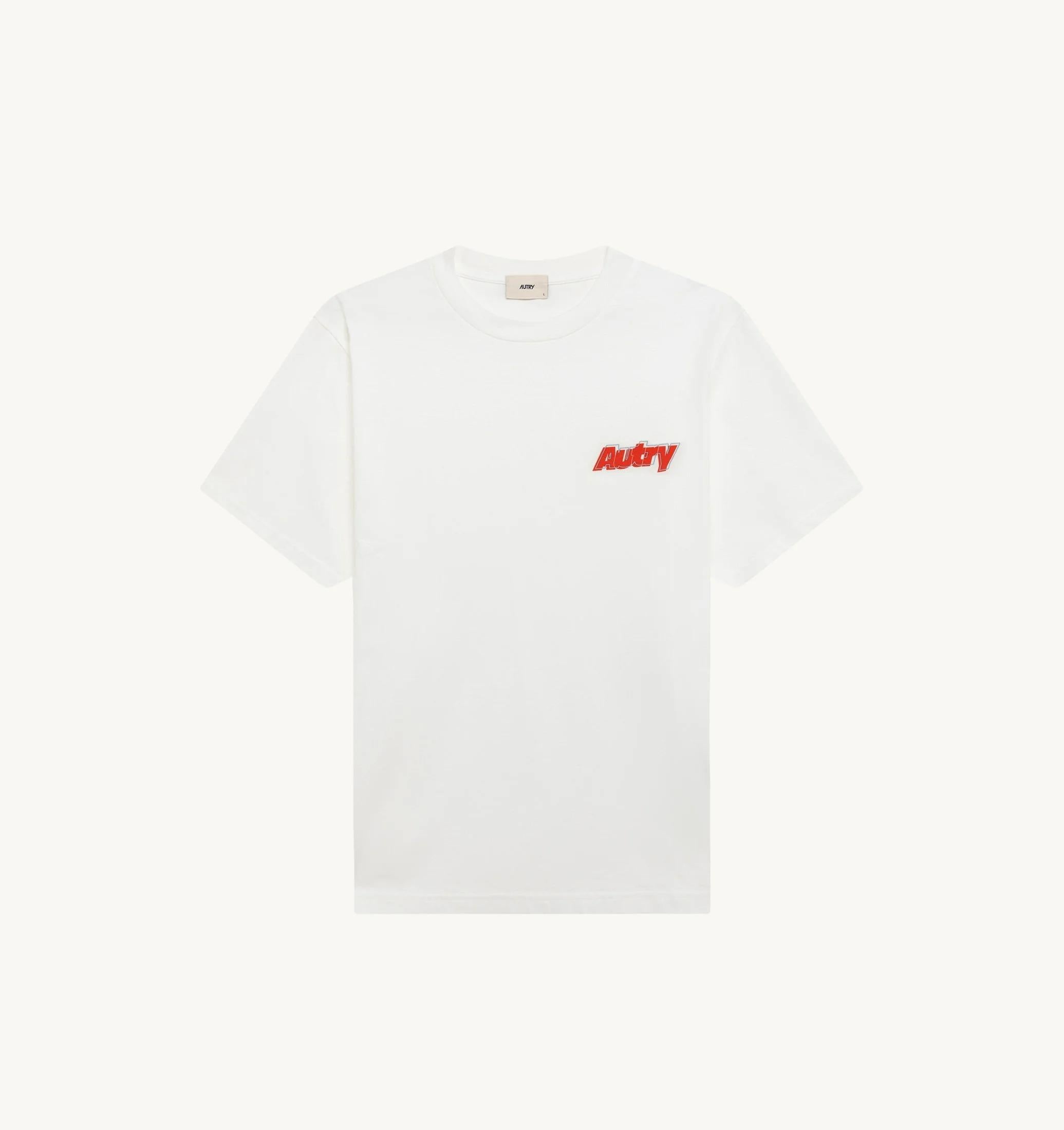 T-SHIRT IN COTONE CON DOPPIO LOGO UOMO<BR/> TSPM 045W AUTRY ACTION SHOES