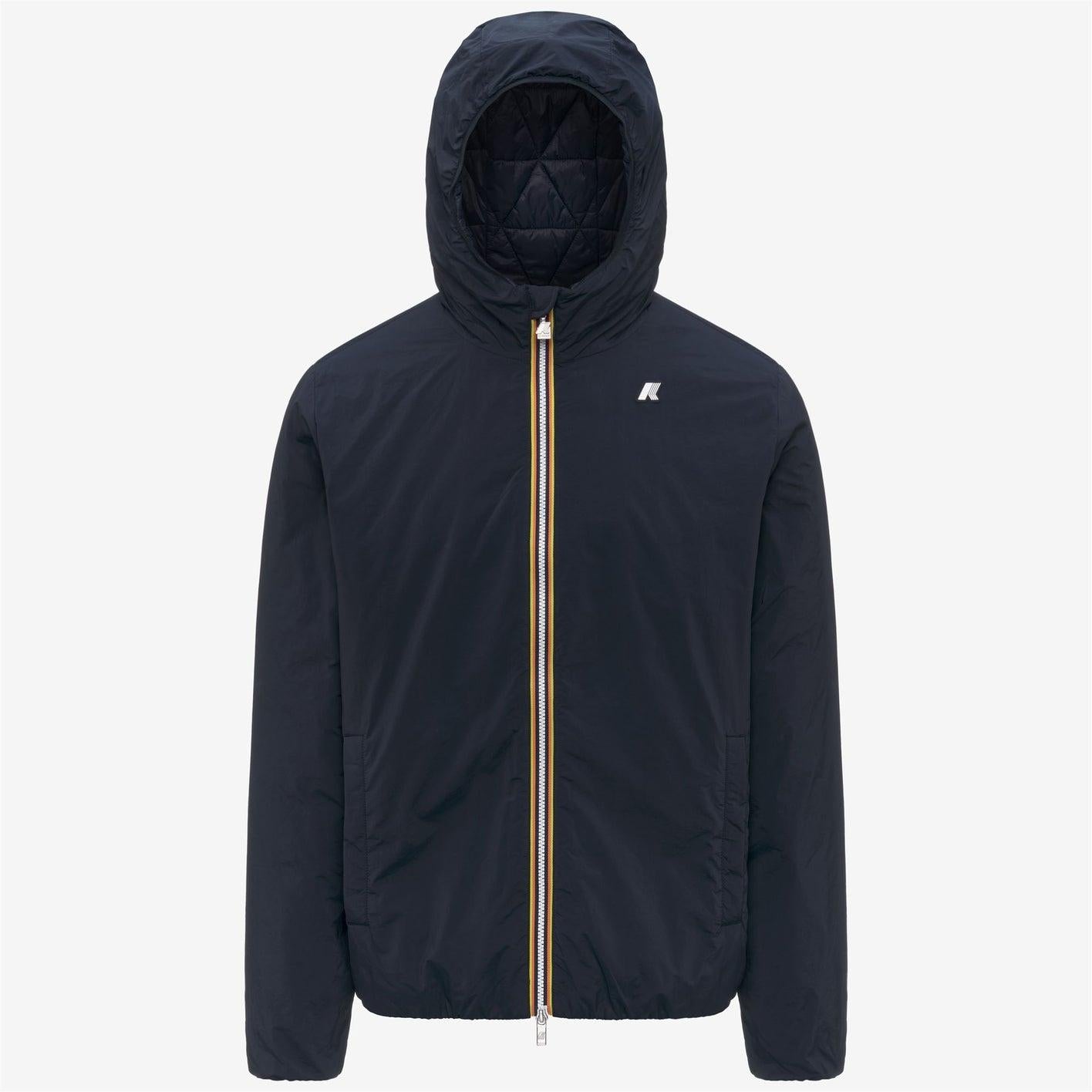 JACK PLAIN WARM<BR/>BLUE DEPTH<BR/>Giacca corta isolante da uomo blu con imbottitura ecologica K2136DW K89 K-WAY