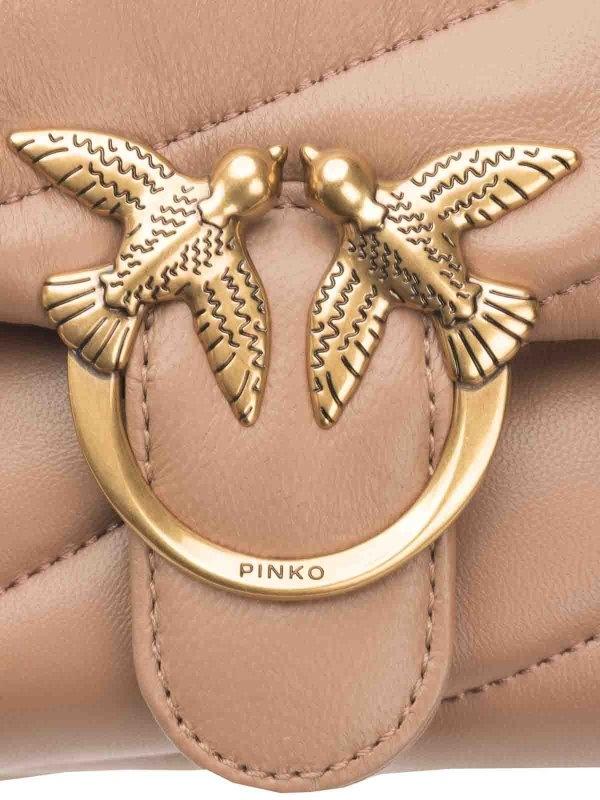 Borsa a tracolla piccola Baby Love Bag Puff in nappa trapuntata 100040A0F2 C50Q PINKO