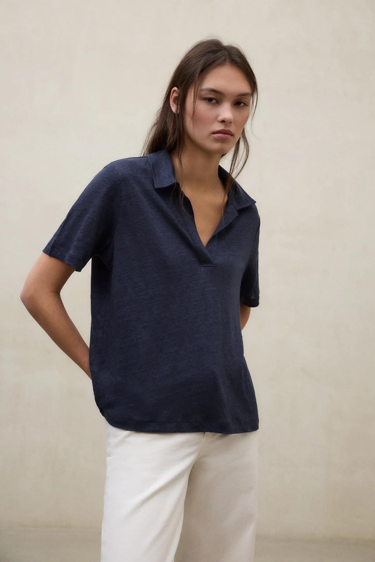 Maglietta Troms Blu<BR/><BR/> TROMS 148 ECOALF