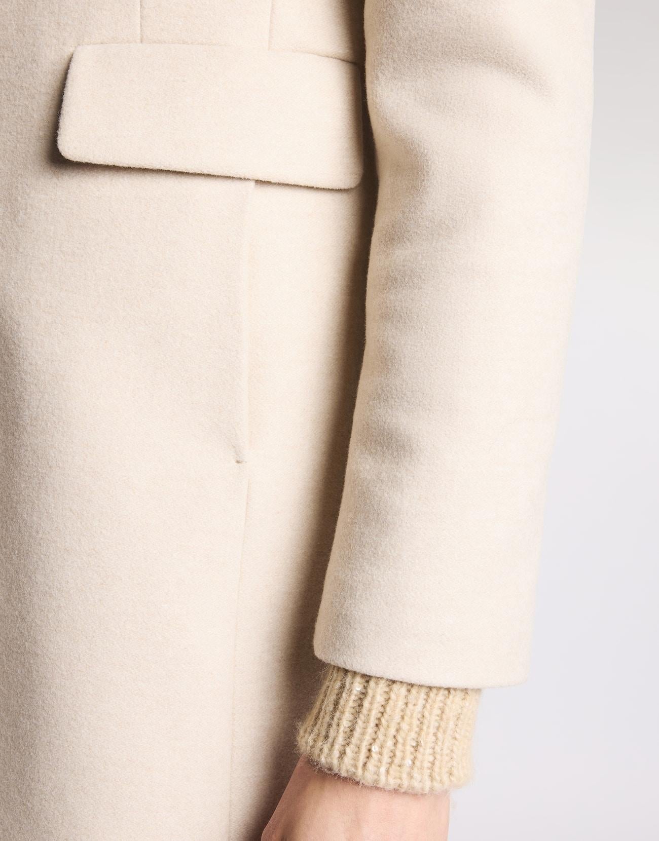 Toggle Coat in Panno di Lana Mélange<BR/> NAW59513430XMY C002 FAY