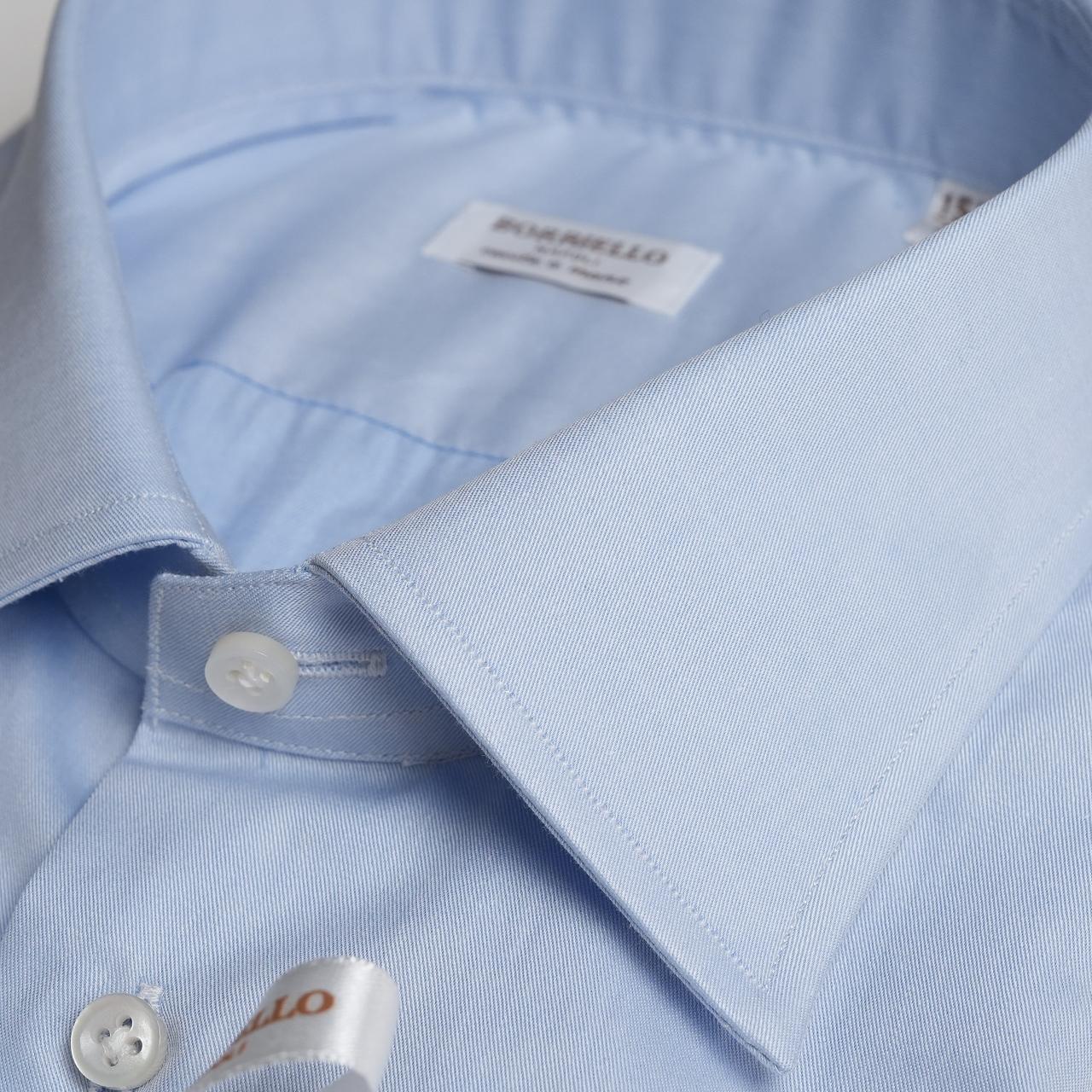 Camicia azzurra<BR/> 1401SPACCANAPOLI 8 BORRIELLO