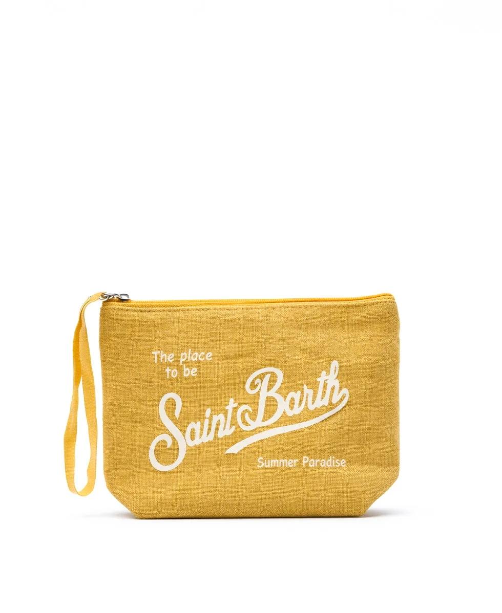Pochette Aline in lino giallo ALI0004 00266L MC2 SAINT BARTH