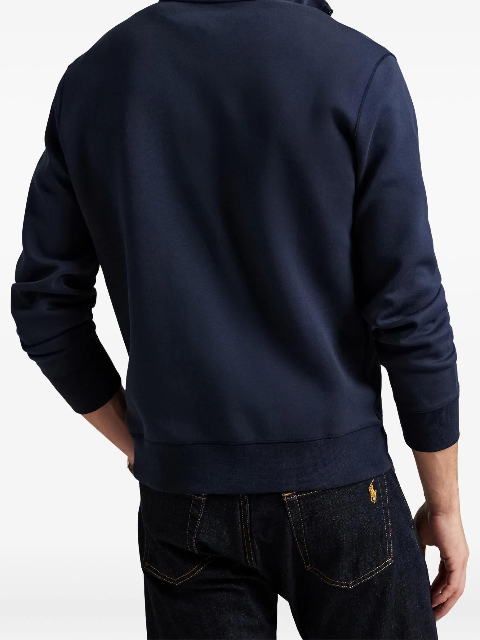 Felpa in cotone a mezza zip 710P06234 002 RALPH LAUREN