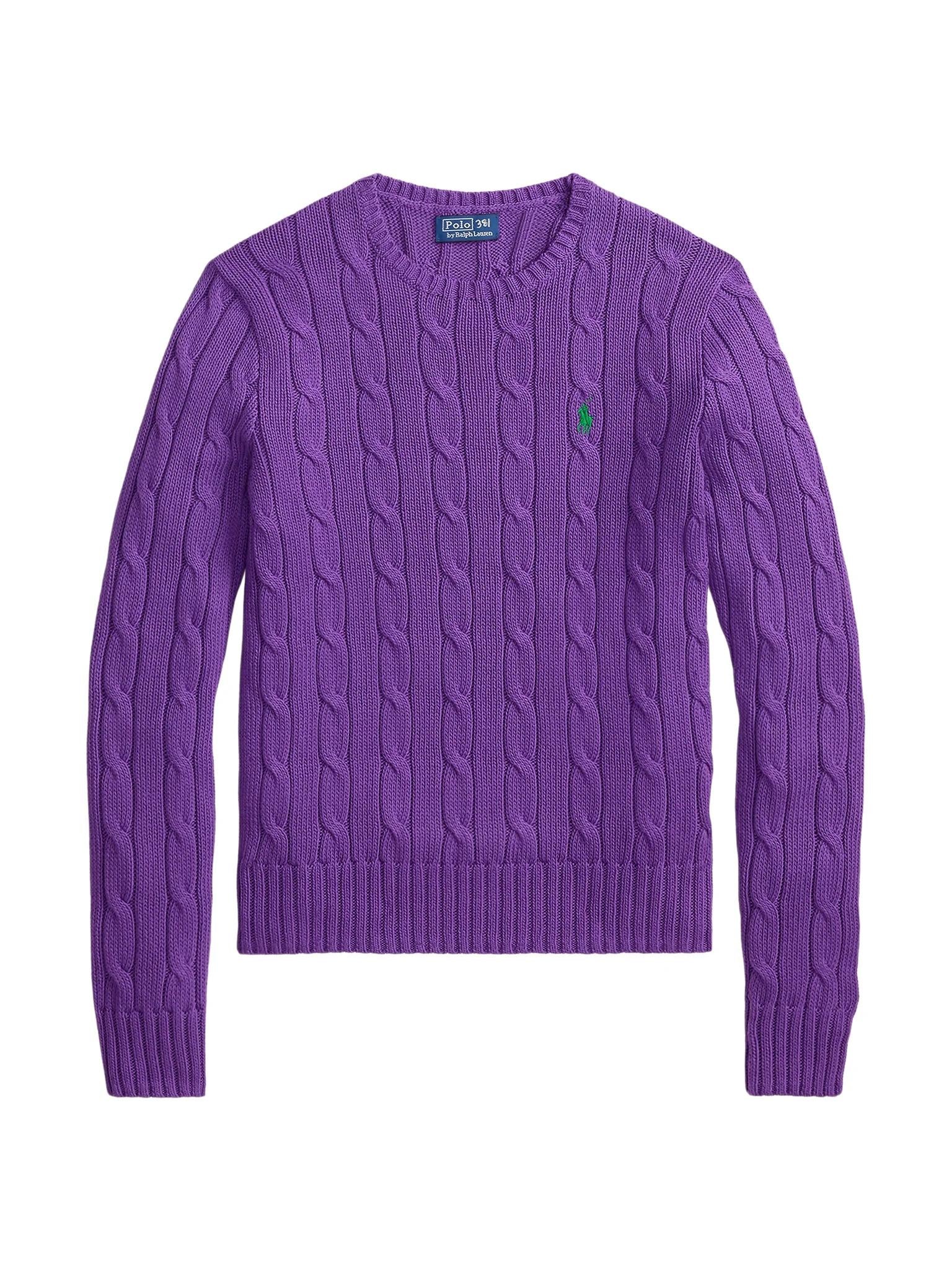 Maglia a girocollo in cotone a trecce 211971869 503 RALPH LAUREN