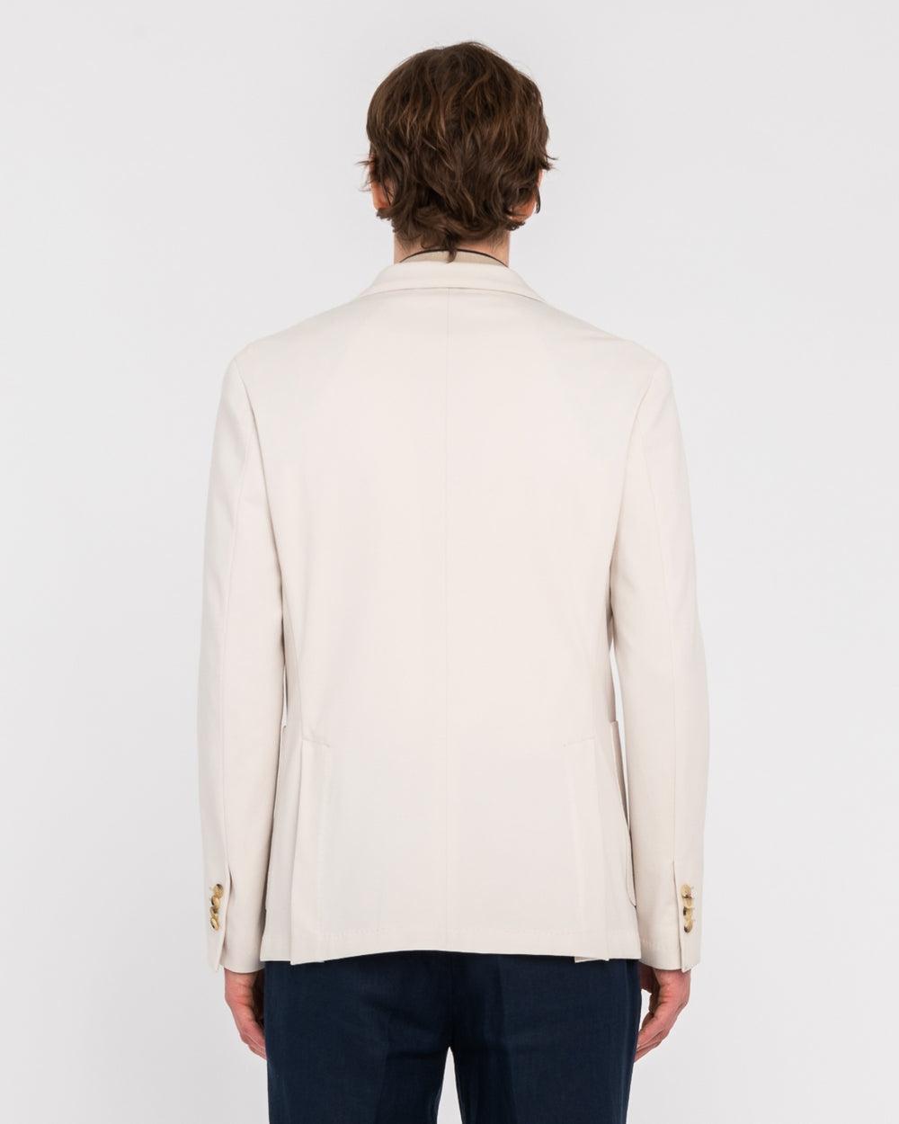 giacca nuvola punto milano stretch beige 3832G2728MC253272 21 MANUEL RITZ