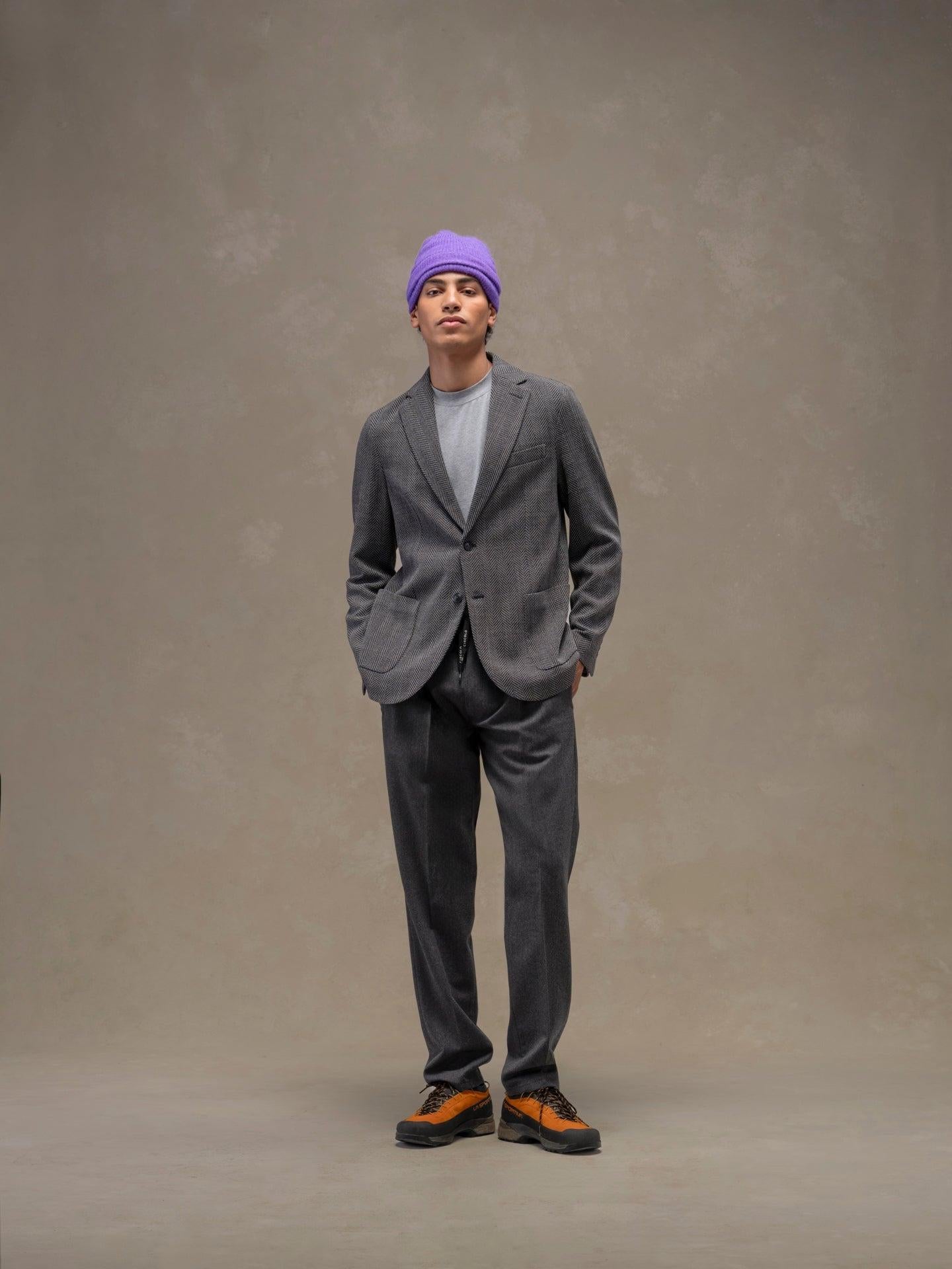 Giacca herringbone<BR/><BR/> CN5049 012 CIRCOLO 1901