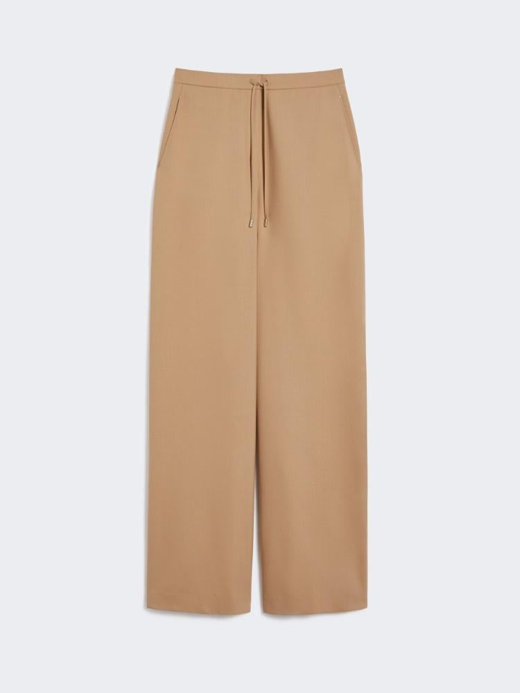 Pantalone a coulisse in saglia di lana<BR/> DENARO 012 MAX MARA STUDIO