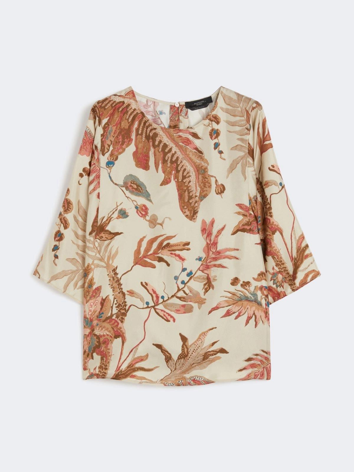 Blusa in twill di seta stampata FILIPPO 001 WEEKEND
