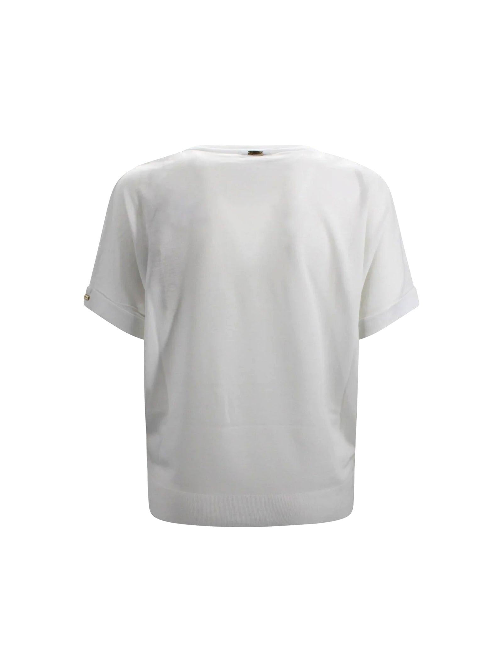 T-SHIRT IN GLAM KNIT EFFECT<BR/> JG000312D52056 1000 HERNO