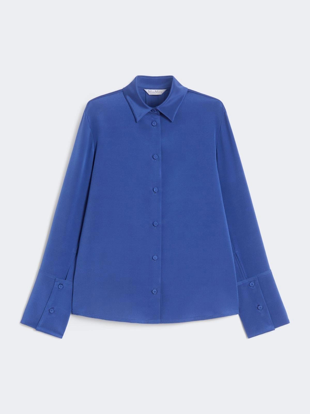 Camicia in crêpe de Chine di seta - Bluette<BR/> MXPVOLIERA 015 MAX MARA
