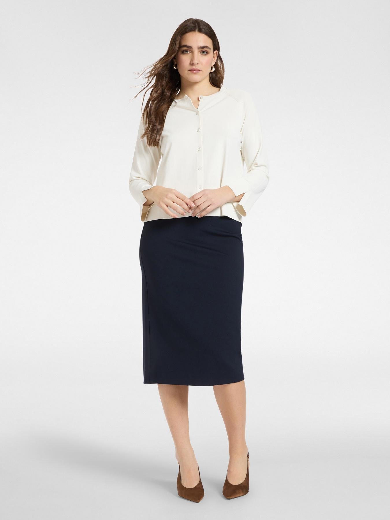 Cardigan girocollo misto viscosa<BR/> M562Z100752N 11 ELENA MIRO