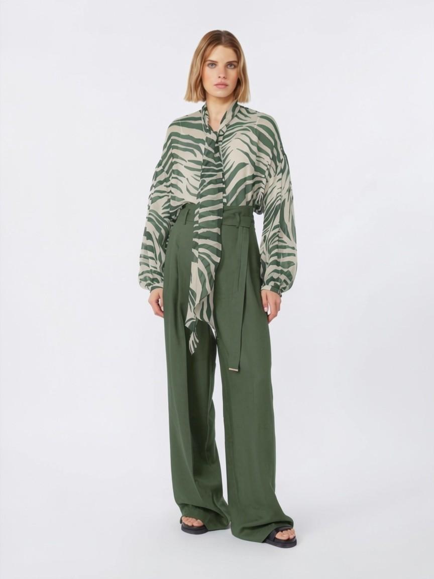 Pantalone in tela di lino MSTMATERIA 037 MAX MARA STUDIO