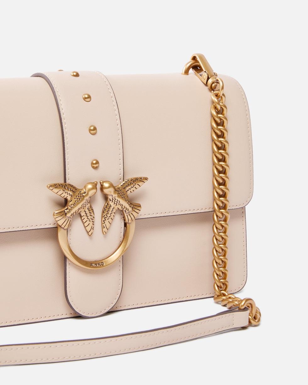 Borsa a mano media Love Bag One in pelle<BR/> 105857A0F1 C50Q PINKO