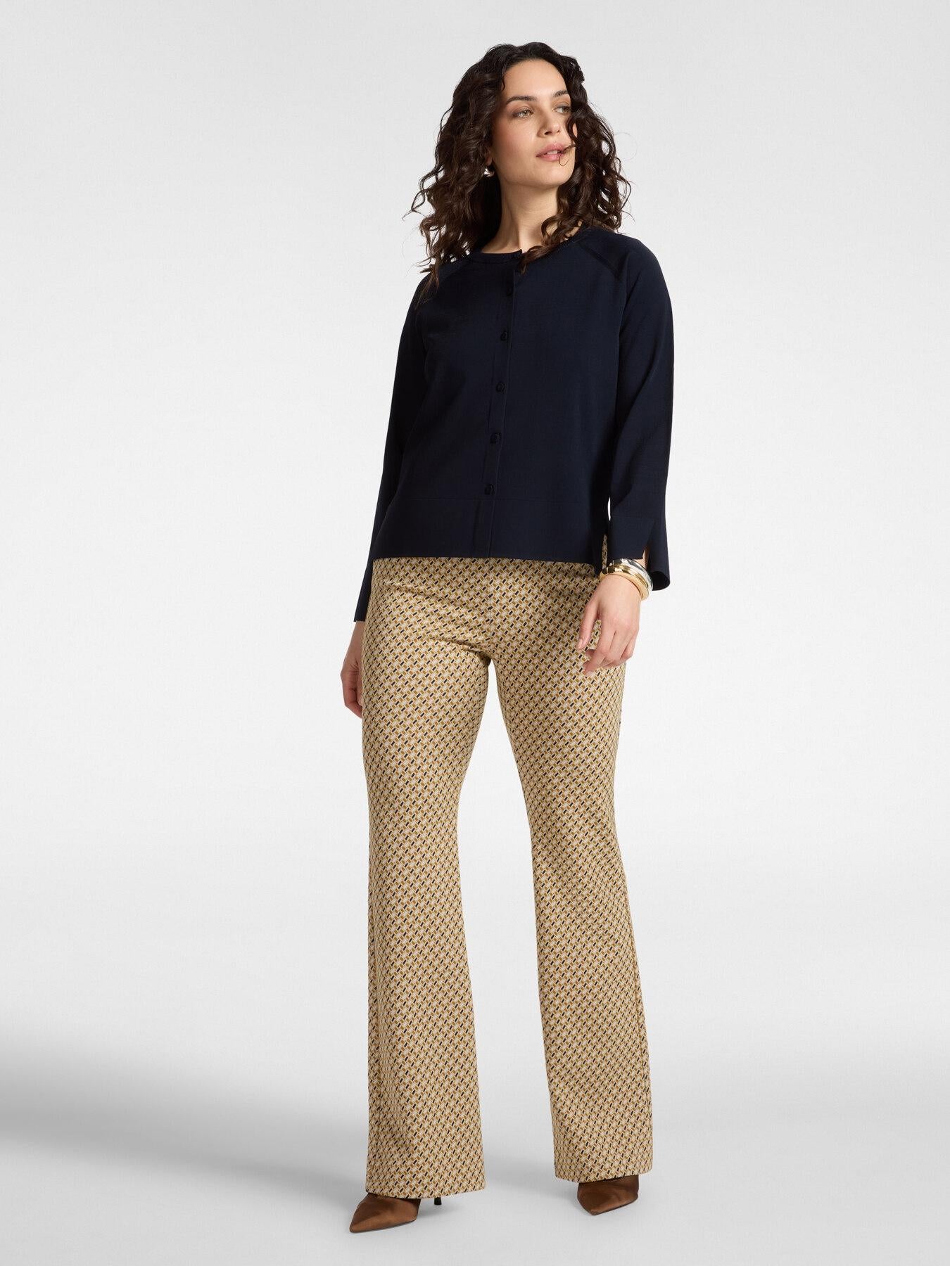 Cardigan girocollo misto viscosa<BR/> M562Z100752N 34 ELENA MIRO