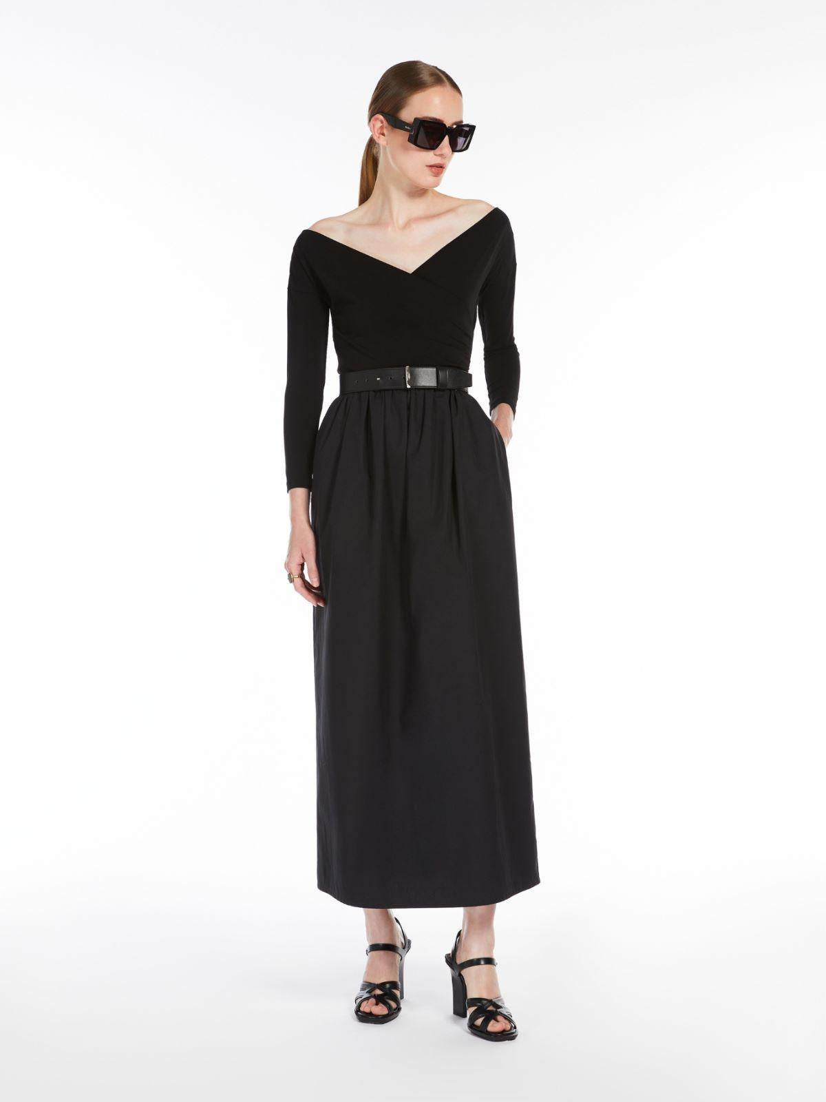 Abito in jersey e popeline di cotone<BR/> KAISER 003 MAX MARA