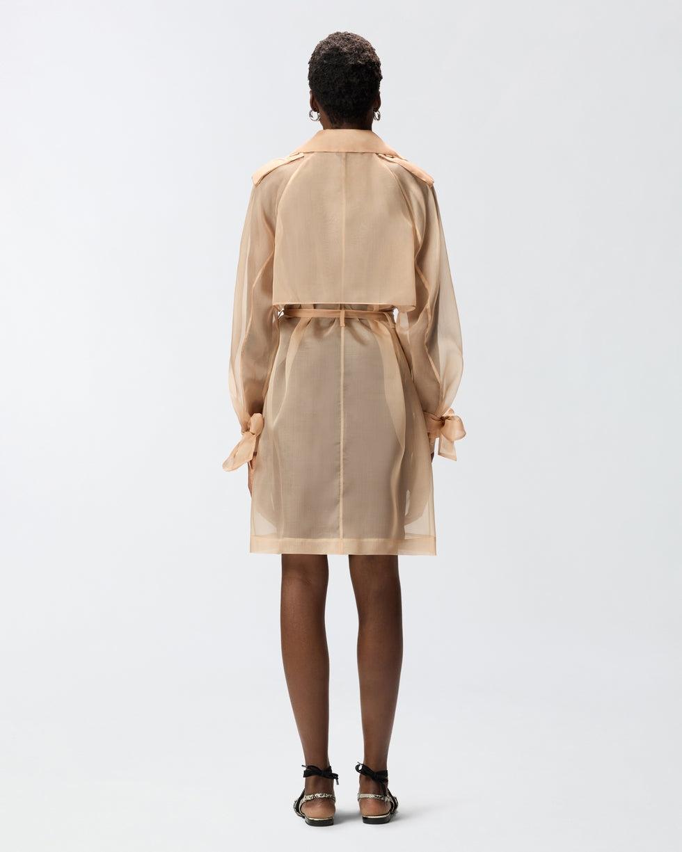 Trench in organza di seta<BR/> 106614A2DJ Q35 PINKO